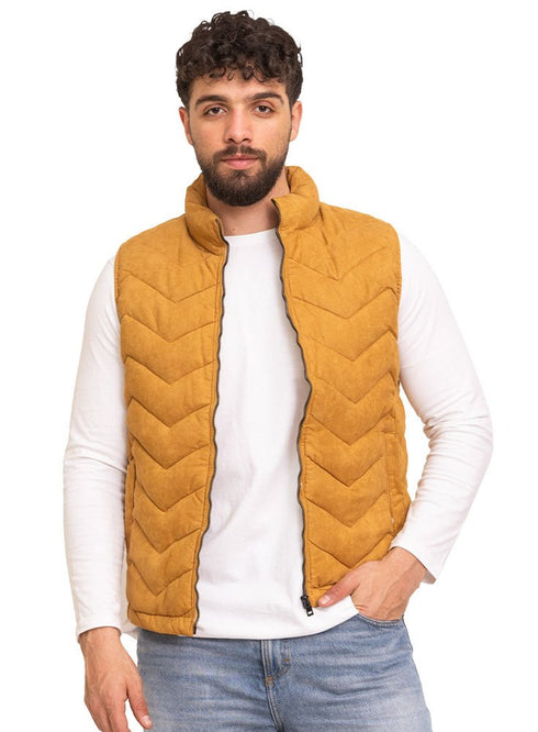 Camel Velvet Vest - Design 4 - Khotwh